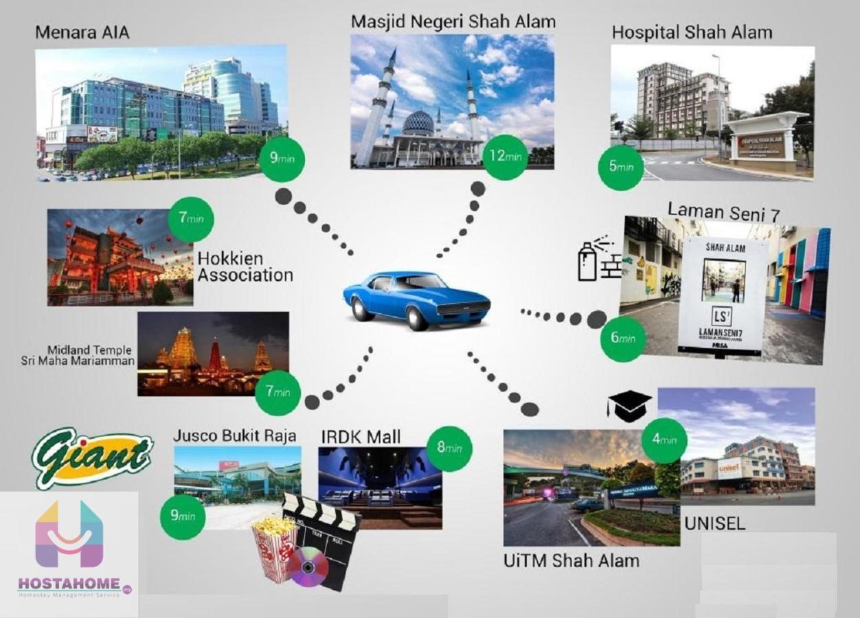 Hostahome Suites At I-City, Central Mall 샤알람 외부 사진